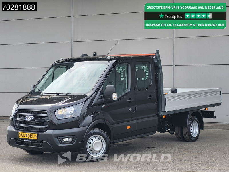 Ford Transit 170pk Automaat Dubbel Cabine 3500kg Trekhaak Open Laadbak Pritsche SYNC4 scherm CarPlay Camera Airco Trekhaak Cruise control - Açık kasa kamyonet: fotoğraf 1 Ford Transit 170pk Automaat Dubbel Cabine 3500kg Trekhaak Open Laadbak Pritsche SYNC4 scherm CarPlay Camera Airco Trekhaak Cruise control - Açık kasa kamyonet: fotoğraf 1