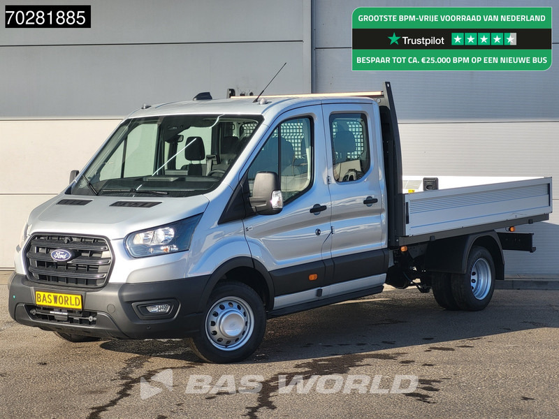 Ford Transit 170pk Automaat Dubbel Cabine 3500kg Trekhaak Open Laadbak Pritsche SYNC4 scherm CarPlay Camera Pickup Airco Trekhaak Cruise cont - Açık kasa kamyonet: fotoğraf 1 Ford Transit 170pk Automaat Dubbel Cabine 3500kg Trekhaak Open Laadbak Pritsche SYNC4 scherm CarPlay Camera Pickup Airco Trekhaak Cruise cont - Açık kasa kamyonet: fotoğraf 1