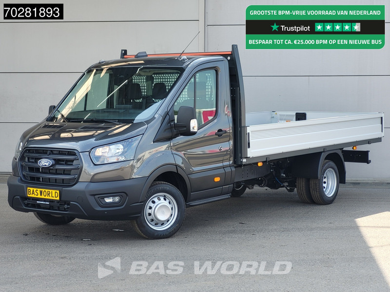 Ford Transit 170pk Open Laadbak Dubbellucht 3,5t Trekhaak Airco Cruise Camera Euro6 Pritsche Pickup Open Box Airco Trekhaak Cruise control - Açık kasa kamyonet: fotoğraf 1 Ford Transit 170pk Open Laadbak Dubbellucht 3,5t Trekhaak Airco Cruise Camera Euro6 Pritsche Pickup Open Box Airco Trekhaak Cruise control - Açık kasa kamyonet: fotoğraf 1
