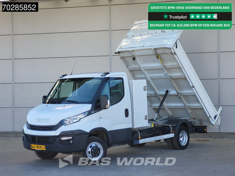 Iveco Daily 35C14 Open Laadbak met Kist Dubbellucht 3,5t Trekhaak Airco Cruise Euro6 Pritsche Pickup Open Box Airco Trekhaak Cruise control - Açık kasa kamyonet: fotoğraf 1 Iveco Daily 35C14 Open Laadbak met Kist Dubbellucht 3,5t Trekhaak Airco Cruise Euro6 Pritsche Pickup Open Box Airco Trekhaak Cruise control - Açık kasa kamyonet: fotoğraf 1