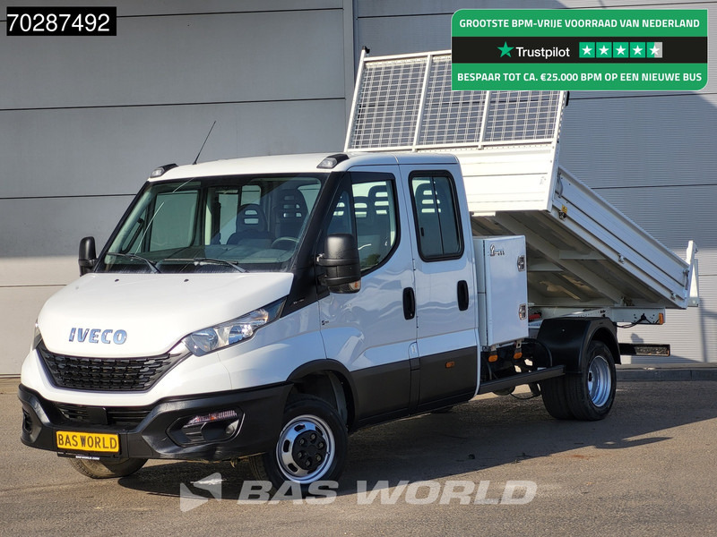 Iveco Daily 35C16 3.0L Kipper met Kist Dubbel Cabine Dubbellucht 3,5t Trekhaak Navi Airco Cruise Camera Euro6 Tipper Benne Kieper 2m3 Airco - Damperli kamyonet: fotoğraf 1 Iveco Daily 35C16 3.0L Kipper met Kist Dubbel Cabine Dubbellucht 3,5t Trekhaak Navi Airco Cruise Camera Euro6 Tipper Benne Kieper 2m3 Airco - Damperli kamyonet: fotoğraf 1