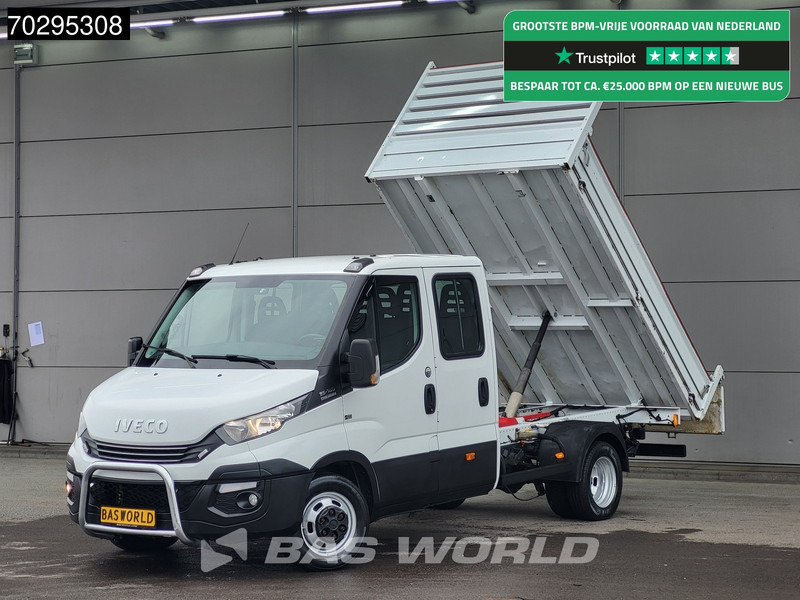 Iveco Daily 35C18 3.0L Automaat Kipper Dubbellucht 3,5t Trekhaak 180PK Airco Cruise Euro6 Kieper Tipper Benne 2m3 Airco Trekhaak Cruise cont - Damperli kamyonet: fotoğraf 1 Iveco Daily 35C18 3.0L Automaat Kipper Dubbellucht 3,5t Trekhaak 180PK Airco Cruise Euro6 Kieper Tipper Benne 2m3 Airco Trekhaak Cruise cont - Damperli kamyonet: fotoğraf 1