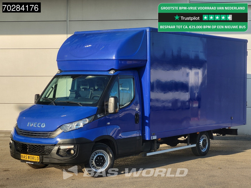 Iveco Daily 35S14 Automaat Bakwagen Achterdeuren 488cm lang! Airco Cruise Euro6 Meubelbak Koffer 24m3 Airco Cruise control - Kapalı kasa kamyonet: fotoğraf 1 Iveco Daily 35S14 Automaat Bakwagen Achterdeuren 488cm lang! Airco Cruise Euro6 Meubelbak Koffer 24m3 Airco Cruise control - Kapalı kasa kamyonet: fotoğraf 1
