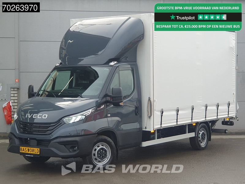 Iveco Daily 35S18 3.0L Automaat Schuifzeilen Laadklep 2025-Model ACC LED Navi 3,5t Trekvermogen Euro6 Schuifzeil Zeilen Meubelbak Bakwagen K - Tenteli kamyonet: fotoğraf 1 Iveco Daily 35S18 3.0L Automaat Schuifzeilen Laadklep 2025-Model ACC LED Navi 3,5t Trekvermogen Euro6 Schuifzeil Zeilen Meubelbak Bakwagen K - Tenteli kamyonet: fotoğraf 1