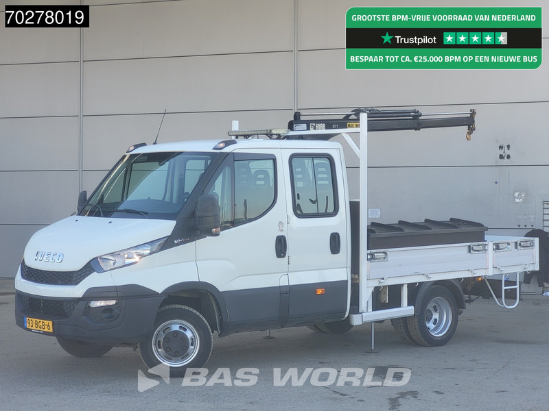 Iveco Daily 50C17 3.0L Automaat DC Open laadbak Kraan Hiab 017T-2 Airco APK 10-2025 Pickup Crane Kraanwagen Pritsche Airco Dubbel cabine - Açık kasa kamyonet: fotoğraf 1 Iveco Daily 50C17 3.0L Automaat DC Open laadbak Kraan Hiab 017T-2 Airco APK 10-2025 Pickup Crane Kraanwagen Pritsche Airco Dubbel cabine - Açık kasa kamyonet: fotoğraf 1