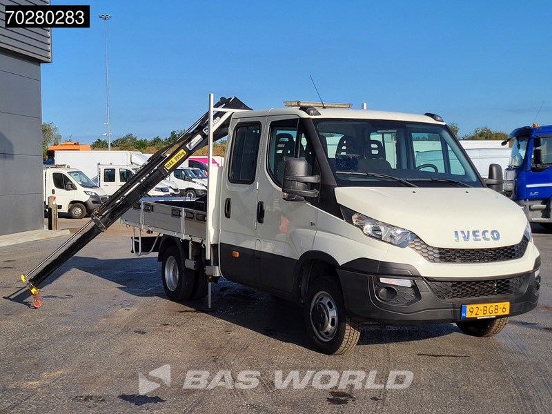 Iveco Daily 50C17 3,0L Automaat HIAB 017T-2 DC Open laadbak Kraan Dubbellucht Airco Euro6 Pickup Crane Kraanwagen Pritsche Airco Dubbel cabi - Açık kasa kamyonet: fotoğraf 3 Iveco Daily 50C17 3,0L Automaat HIAB 017T-2 DC Open laadbak Kraan Dubbellucht Airco Euro6 Pickup Crane Kraanwagen Pritsche Airco Dubbel cabi - Açık kasa kamyonet: fotoğraf 3