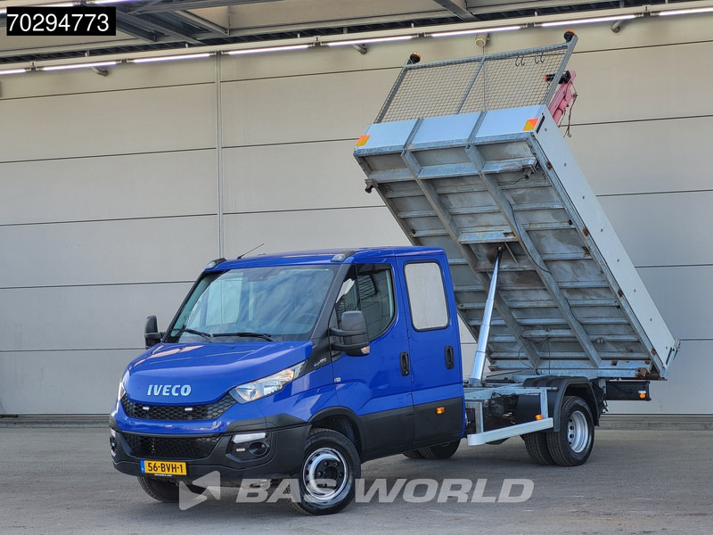 Iveco Daily 70C17 Drie-Zijdige 3.0L Kipper 7-tons Kraan Dubbellucht 170PK 3,5t Trekhaak Airco Tipper Benne Kieper Kraanwagen Crane Kranwagen - Damperli kamyonet: fotoğraf 3 Iveco Daily 70C17 Drie-Zijdige 3.0L Kipper 7-tons Kraan Dubbellucht 170PK 3,5t Trekhaak Airco Tipper Benne Kieper Kraanwagen Crane Kranwagen - Damperli kamyonet: fotoğraf 3