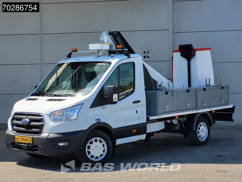 Ford Transit 130pk Hoogwerker 11meter Werkhoogte Trekhaak Airco Cruise Euro6 Nacelle Arbeitsbühne 1Personen Trekhaak Cruise control - Kamyonet: fotoğraf 3 Ford Transit 130pk Hoogwerker 11meter Werkhoogte Trekhaak Airco Cruise Euro6 Nacelle Arbeitsbühne 1Personen Trekhaak Cruise control - Kamyonet: fotoğraf 3