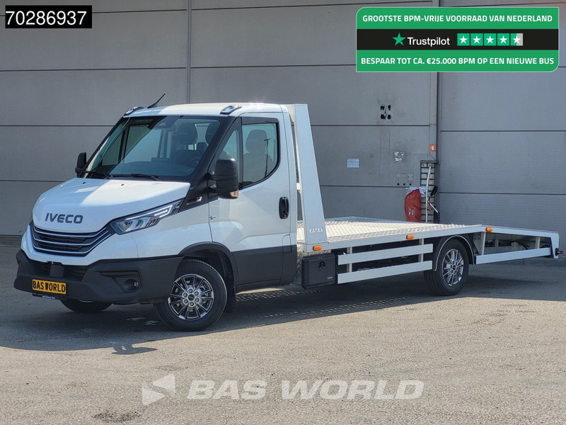 Iveco Daily 35S18 Automaat Autotransporter 3,5t Trekhaak Navi Airco LED ACC Euro6 Oprijwagen Cartransporter Trekhaak - Kamyonet: fotoğraf 1 Iveco Daily 35S18 Automaat Autotransporter 3,5t Trekhaak Navi Airco LED ACC Euro6 Oprijwagen Cartransporter Trekhaak - Kamyonet: fotoğraf 1