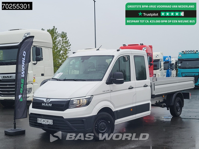 MAN TGE 3.140 Automaat Open Laadbak Trekhaak Airco Cruise Euro6 Pickup Pritsche Open Box Airco Trekhaak Cruise control - Açık kasa kamyonet: fotoğraf 1 MAN TGE 3.140 Automaat Open Laadbak Trekhaak Airco Cruise Euro6 Pickup Pritsche Open Box Airco Trekhaak Cruise control - Açık kasa kamyonet: fotoğraf 1