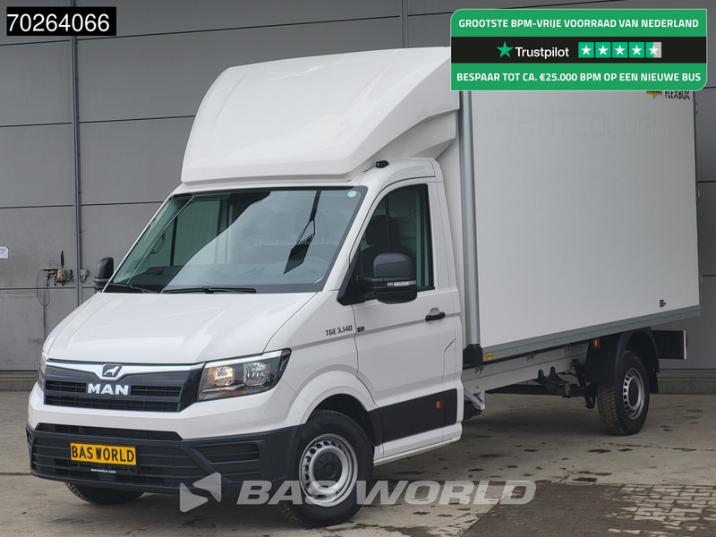 MAN TGE 3.140 Bakwagen met achterdeuren Nieuw!! Airco Meubelbak Koffer 17m3 Airco - Kapalı kasa kamyonet: fotoğraf 1 MAN TGE 3.140 Bakwagen met achterdeuren Nieuw!! Airco Meubelbak Koffer 17m3 Airco - Kapalı kasa kamyonet: fotoğraf 1