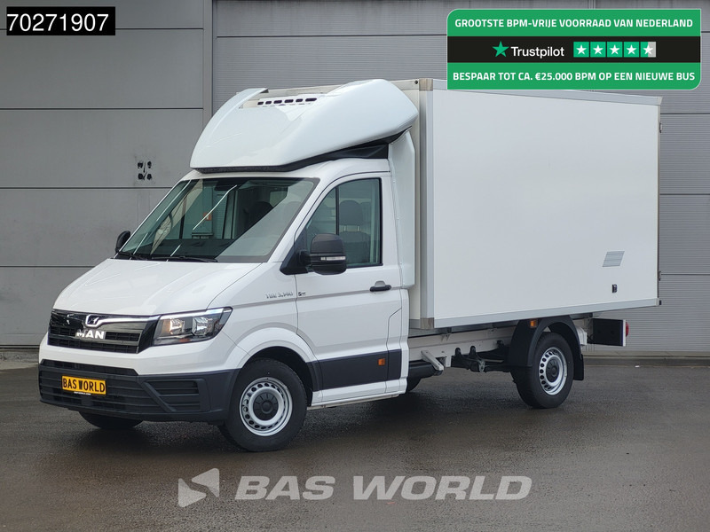 MAN TGE 3.140 Koelwagen Zijdeur Carrier CITIMAX 280 Bakwagen Koel Koeler KÜHLER 13m3 Airco - Frigorifik kamyonet: fotoğraf 1 MAN TGE 3.140 Koelwagen Zijdeur Carrier CITIMAX 280 Bakwagen Koel Koeler KÜHLER 13m3 Airco - Frigorifik kamyonet: fotoğraf 1