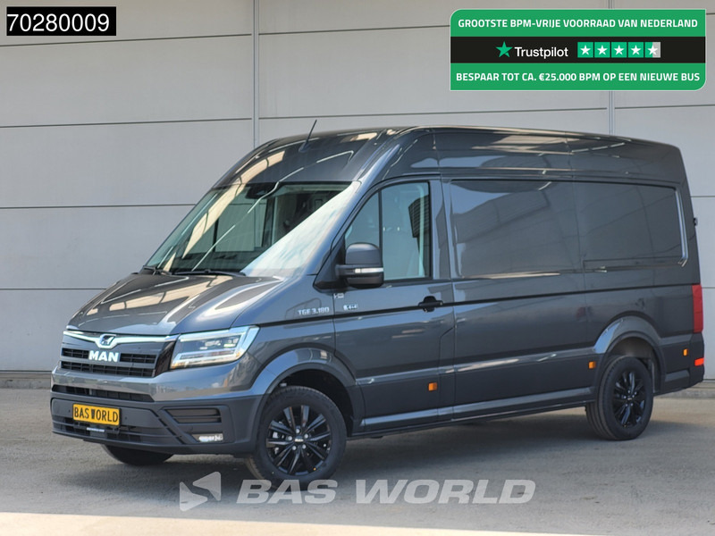 MAN TGE 3.180 4x4 Automaat 2025 Facelift L3H3 LED ACC Navi Airco Cruise Camera Parkeersensoren L2H2 Allrad 4WD 12m3 Airco - Panelvan: fotoğraf 1 MAN TGE 3.180 4x4 Automaat 2025 Facelift L3H3 LED ACC Navi Airco Cruise Camera Parkeersensoren L2H2 Allrad 4WD 12m3 Airco - Panelvan: fotoğraf 1