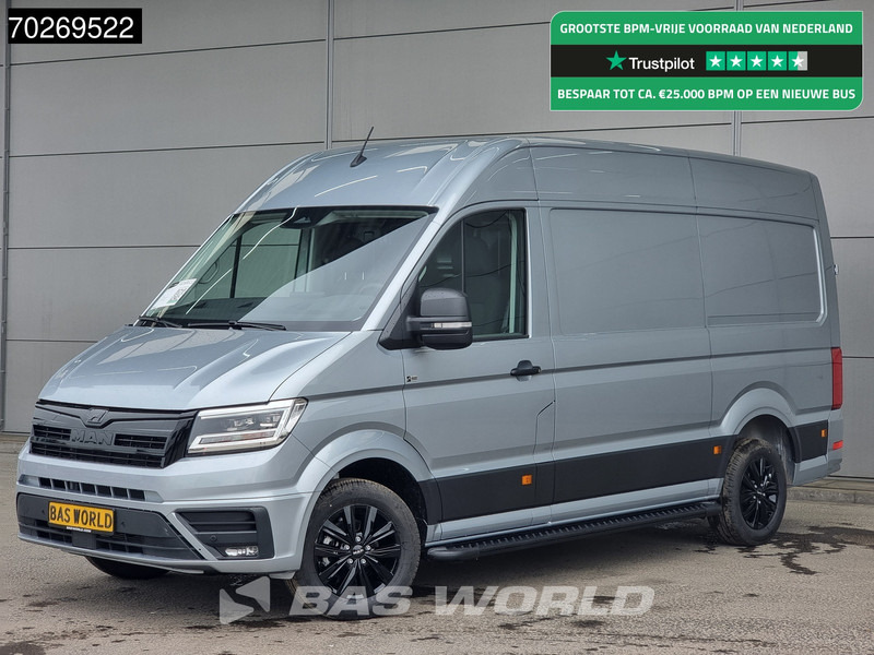 MAN TGE 3.180 Automaat 2025 Black Edition model Facelift L3H3 Navi CarPlay Camera L2H2 11m3 Airco Cruise control - Panelvan: fotoğraf 1 MAN TGE 3.180 Automaat 2025 Black Edition model Facelift L3H3 Navi CarPlay Camera L2H2 11m3 Airco Cruise control - Panelvan: fotoğraf 1