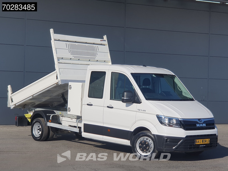 MAN TGE 5.120 Kipper met Kist Dubbel Cabine Dubbellucht 3,5t Trekhaak Navi Airco Cruise Camera Euro6 Tipper Benne Kieper 2m3 Airco Trekhaak Cr - Damperli kamyonet: fotoğraf 3 MAN TGE 5.120 Kipper met Kist Dubbel Cabine Dubbellucht 3,5t Trekhaak Navi Airco Cruise Camera Euro6 Tipper Benne Kieper 2m3 Airco Trekhaak Cr - Damperli kamyonet: fotoğraf 3