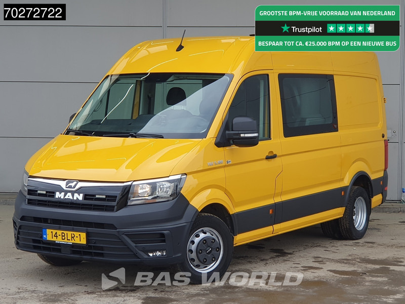 MAN TGE 5.180 Automaat Dubbel Cabine Dubbellucht Werkplaatsinrichting Trekhaak Omvormer Camera Parkeersensoren Airco Cruise L2H2 8m3 Airco Dub - Panelvan: fotoğraf 1 MAN TGE 5.180 Automaat Dubbel Cabine Dubbellucht Werkplaatsinrichting Trekhaak Omvormer Camera Parkeersensoren Airco Cruise L2H2 8m3 Airco Dub - Panelvan: fotoğraf 1