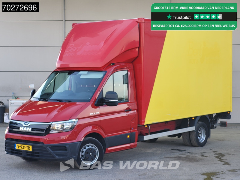 MAN TGE 5.180 Automaat Laadklep Zijdeur Bakwagen 180PK Lat om Lat Airco Cruise Meubelbak Koffer 22m3 Airco Cruise control - Kapalı kasa kamyonet: fotoğraf 1 MAN TGE 5.180 Automaat Laadklep Zijdeur Bakwagen 180PK Lat om Lat Airco Cruise Meubelbak Koffer 22m3 Airco Cruise control - Kapalı kasa kamyonet: fotoğraf 1