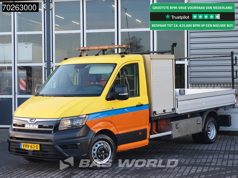 MAN TGE 5.180 Open laadbak Dubbellucht Trekhaak Airco Cruise Pickup Pritsche 3.180 Airco Trekhaak Cruise control - Açık kasa kamyonet: fotoğraf 1 MAN TGE 5.180 Open laadbak Dubbellucht Trekhaak Airco Cruise Pickup Pritsche 3.180 Airco Trekhaak Cruise control - Açık kasa kamyonet: fotoğraf 1