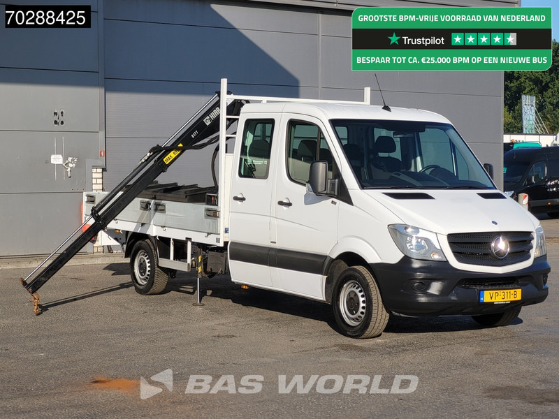 Mercedes-Benz Sprinter 310 CDI Euro6 Automaat Open laadbak Kraanwagen HIAB 017T-2 Navi Airco Euro6 Kraan Crane Kranwagen Pickup Pritsche Airco - Açık kasa kamyonet: fotoğraf 1 Mercedes-Benz Sprinter 310 CDI Euro6 Automaat Open laadbak Kraanwagen HIAB 017T-2 Navi Airco Euro6 Kraan Crane Kranwagen Pickup Pritsche Airco - Açık kasa kamyonet: fotoğraf 1