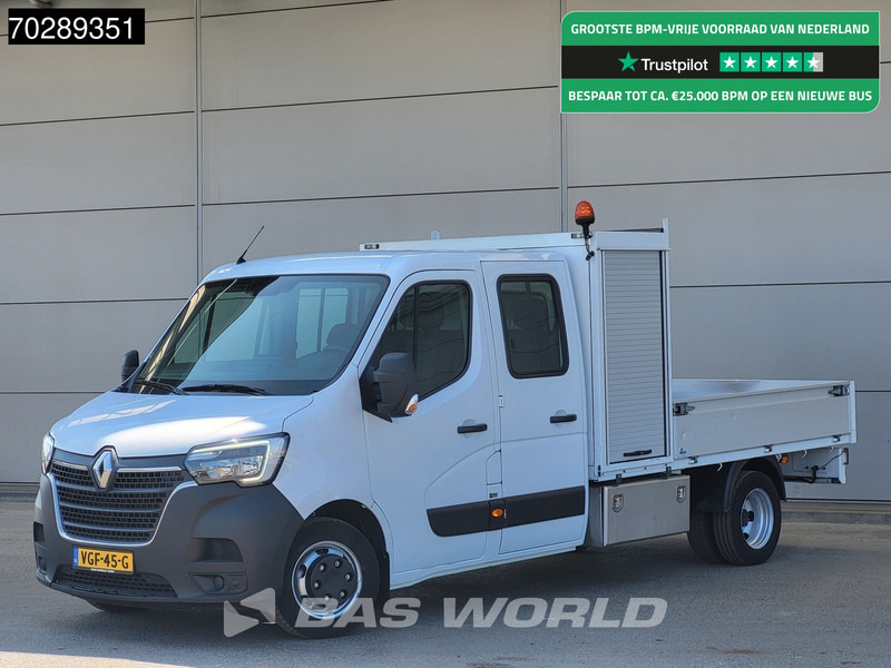 Renault Master 145PK Open Laadbak Dubbellucht 3,5t Trekhaak DC Dubbel Cabine Airco Cruise Euro6 Pritsche Pickup Open Box Airco Trekhaak Cruise contro - Açık kasa kamyonet: fotoğraf 1 Renault Master 145PK Open Laadbak Dubbellucht 3,5t Trekhaak DC Dubbel Cabine Airco Cruise Euro6 Pritsche Pickup Open Box Airco Trekhaak Cruise contro - Açık kasa kamyonet: fotoğraf 1