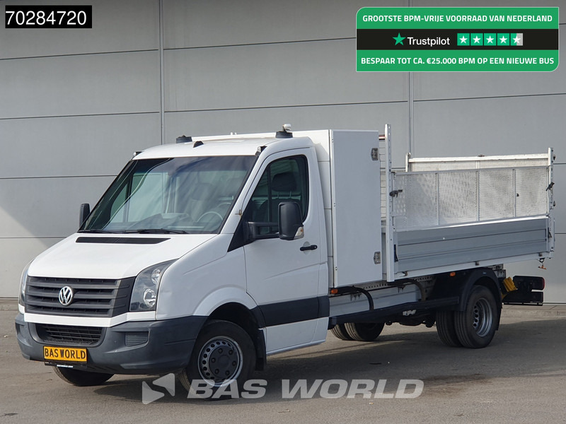Volkswagen Crafter 136pk Open Laadbak met Kist Dubbellucht 3,5t Trekhaak Airco Euro6 Tipper Benne Kieper Airco Trekhaak - Açık kasa kamyonet: fotoğraf 1 Volkswagen Crafter 136pk Open Laadbak met Kist Dubbellucht 3,5t Trekhaak Airco Euro6 Tipper Benne Kieper Airco Trekhaak - Açık kasa kamyonet: fotoğraf 1