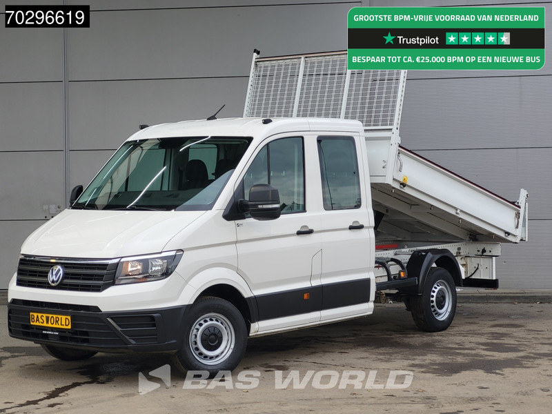 Volkswagen Crafter 140pk Kipper Dubbel Cabine Trekhaak Airco Cruise Euro6 Tipper Benne Kieper Airco Dubbel cabine Trekhaak Cruise control - Damperli kamyonet: fotoğraf 1 Volkswagen Crafter 140pk Kipper Dubbel Cabine Trekhaak Airco Cruise Euro6 Tipper Benne Kieper Airco Dubbel cabine Trekhaak Cruise control - Damperli kamyonet: fotoğraf 1