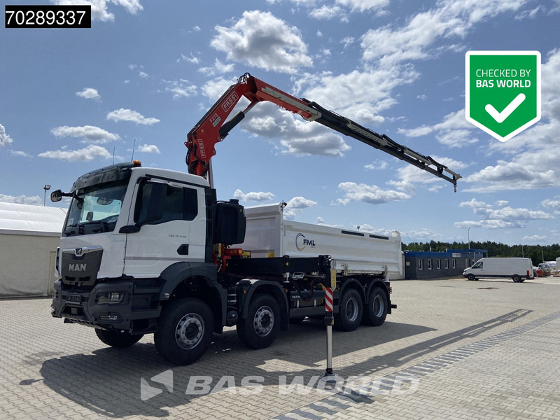 MAN TGS 35.440 8X4 NEW! Fassi F275.026 Kran Crane 13m3 3-Sided Tipper Big-Axle Euro 6 - Damperli kamyon, Vinçli kamyon: fotoğraf 1 MAN TGS 35.440 8X4 NEW! Fassi F275.026 Kran Crane 13m3 3-Sided Tipper Big-Axle Euro 6 - Damperli kamyon, Vinçli kamyon: fotoğraf 1