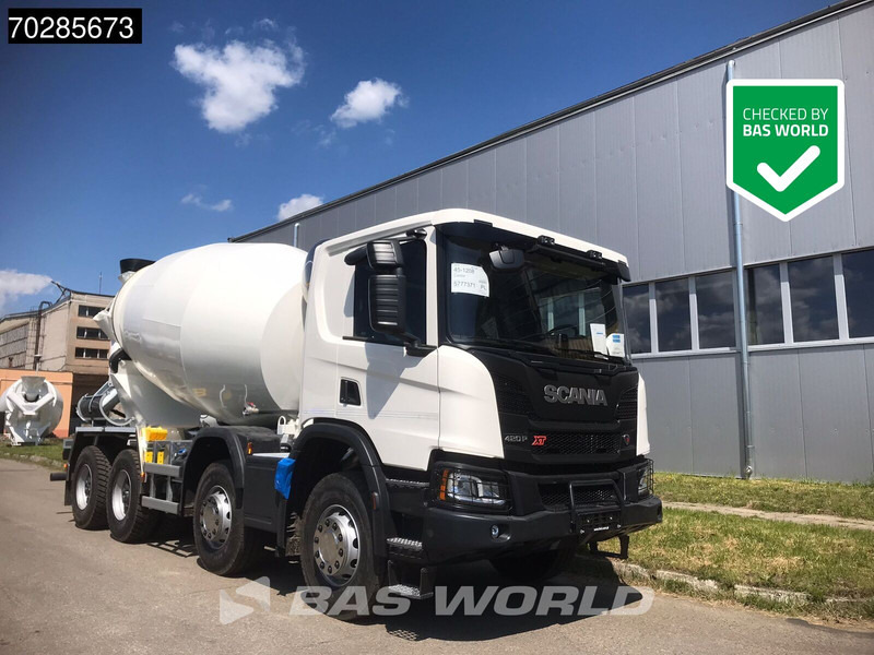 Scania P420 XT 8X4 NEW! 10m3 FML Mixer Automatic Steel suspension Big-Axle Euro 6 - Transmikser: fotoğraf 1 Scania P420 XT 8X4 NEW! 10m3 FML Mixer Automatic Steel suspension Big-Axle Euro 6 - Transmikser: fotoğraf 1
