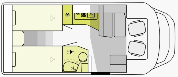 Etrusco T 6.9 SB - Semi entegre karavan: fotoğraf 1 Etrusco T 6.9 SB - Semi entegre karavan: fotoğraf 1