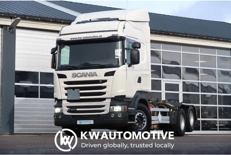 Scania R450 6X2/ HOOKLIFT 20T/ RETARDER/ LIFT/ - Kablo sistemli kamyon: fotoğraf 1 Scania R450 6X2/ HOOKLIFT 20T/ RETARDER/ LIFT/ - Kablo sistemli kamyon: fotoğraf 1