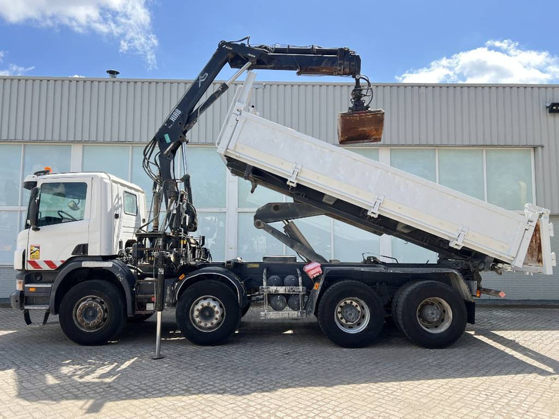 Scania P 400 8X4 KIPPER 2010 + HIAB Crane EURO 5 - Damperli kamyon, Vinçli kamyon: fotoğraf 2 Scania P 400 8X4 KIPPER 2010 + HIAB Crane EURO 5 - Damperli kamyon, Vinçli kamyon: fotoğraf 2
