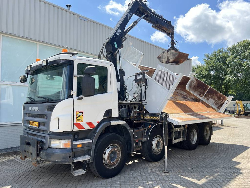 Scania P 400 8X4 KIPPER 2010 + HIAB Crane EURO 5 - Damperli kamyon, Vinçli kamyon: fotoğraf 5 Scania P 400 8X4 KIPPER 2010 + HIAB Crane EURO 5 - Damperli kamyon, Vinçli kamyon: fotoğraf 5