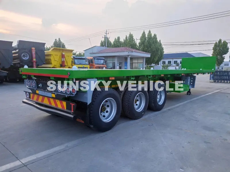 SUNSKY Flat Deck Trailer with henred type axles and suspension - Açık/ Sal dorse: fotoğraf 5 SUNSKY Flat Deck Trailer with henred type axles and suspension - Açık/ Sal dorse: fotoğraf 5