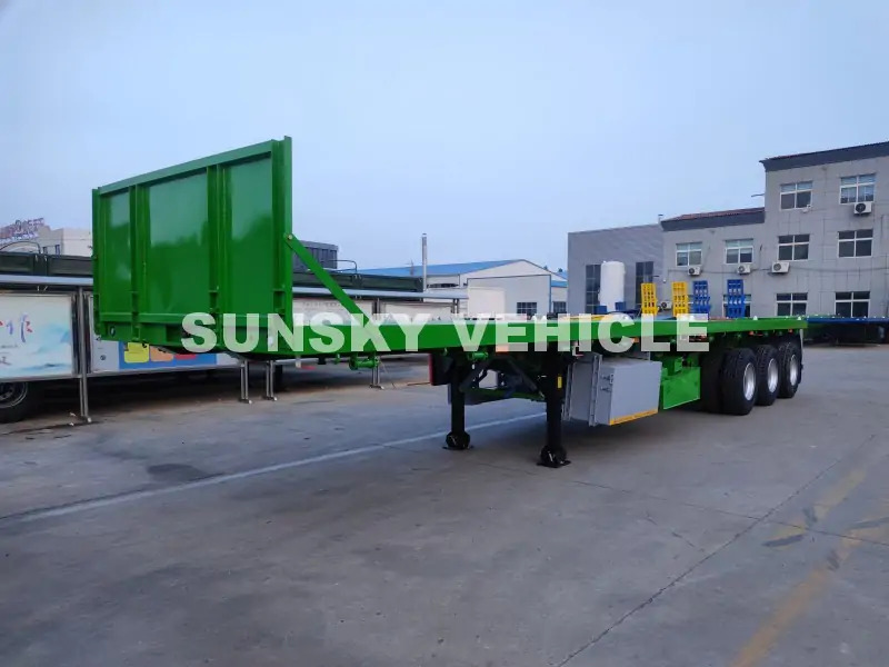 SUNSKY Flat Deck Trailer with henred type axles and suspension - Açık/ Sal dorse: fotoğraf 2 SUNSKY Flat Deck Trailer with henred type axles and suspension - Açık/ Sal dorse: fotoğraf 2
