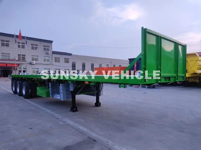 SUNSKY Flat Deck Trailer with henred type axles and suspension - Açık/ Sal dorse: fotoğraf 4 SUNSKY Flat Deck Trailer with henred type axles and suspension - Açık/ Sal dorse: fotoğraf 4