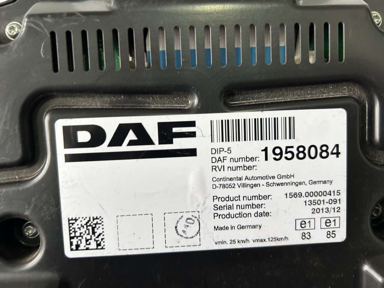 DAF DAF XF 106 CLOCK COUNTER 1958084 - Gösterge panosu: fotoğraf 3 DAF DAF XF 106 CLOCK COUNTER 1958084 - Gösterge panosu: fotoğraf 3