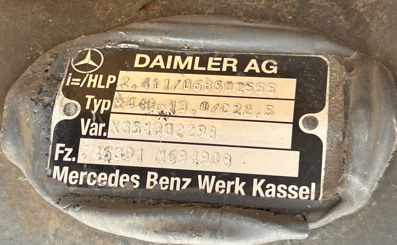 MERCEDES ACTROS MP4 R440-13 2,411 - Arka aks - Kamyon: fotoğraf 2 MERCEDES ACTROS MP4 R440-13 2,411 - Arka aks - Kamyon: fotoğraf 2