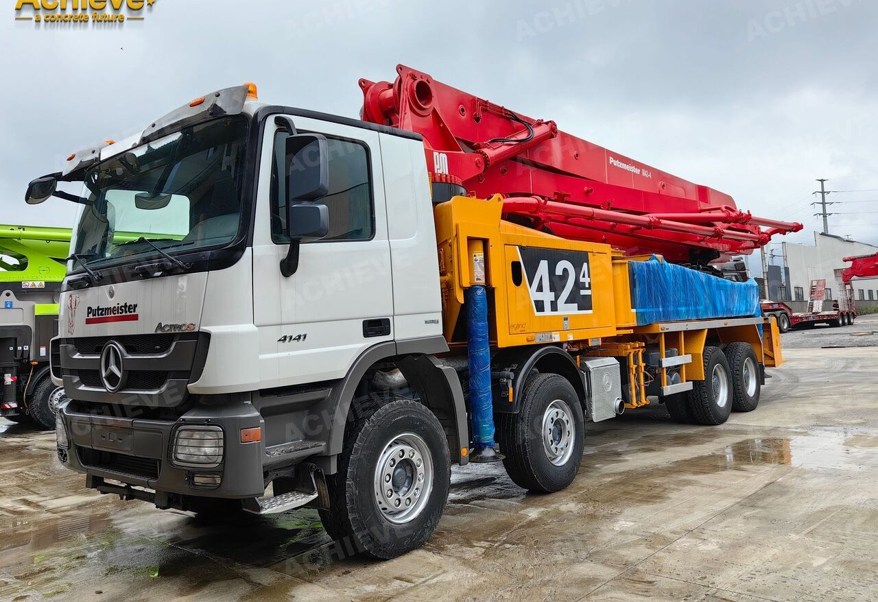 PUTZMEISTER Mercedes-Benz Actros 4141 concrete pumpM42-4R 170 m³【ACHIEVE】TOP CONDITION!!! - Mobil beton pompası: fotoğraf 2 PUTZMEISTER Mercedes-Benz Actros 4141 concrete pumpM42-4R 170 m³【ACHIEVE】TOP CONDITION!!! - Mobil beton pompası: fotoğraf 2