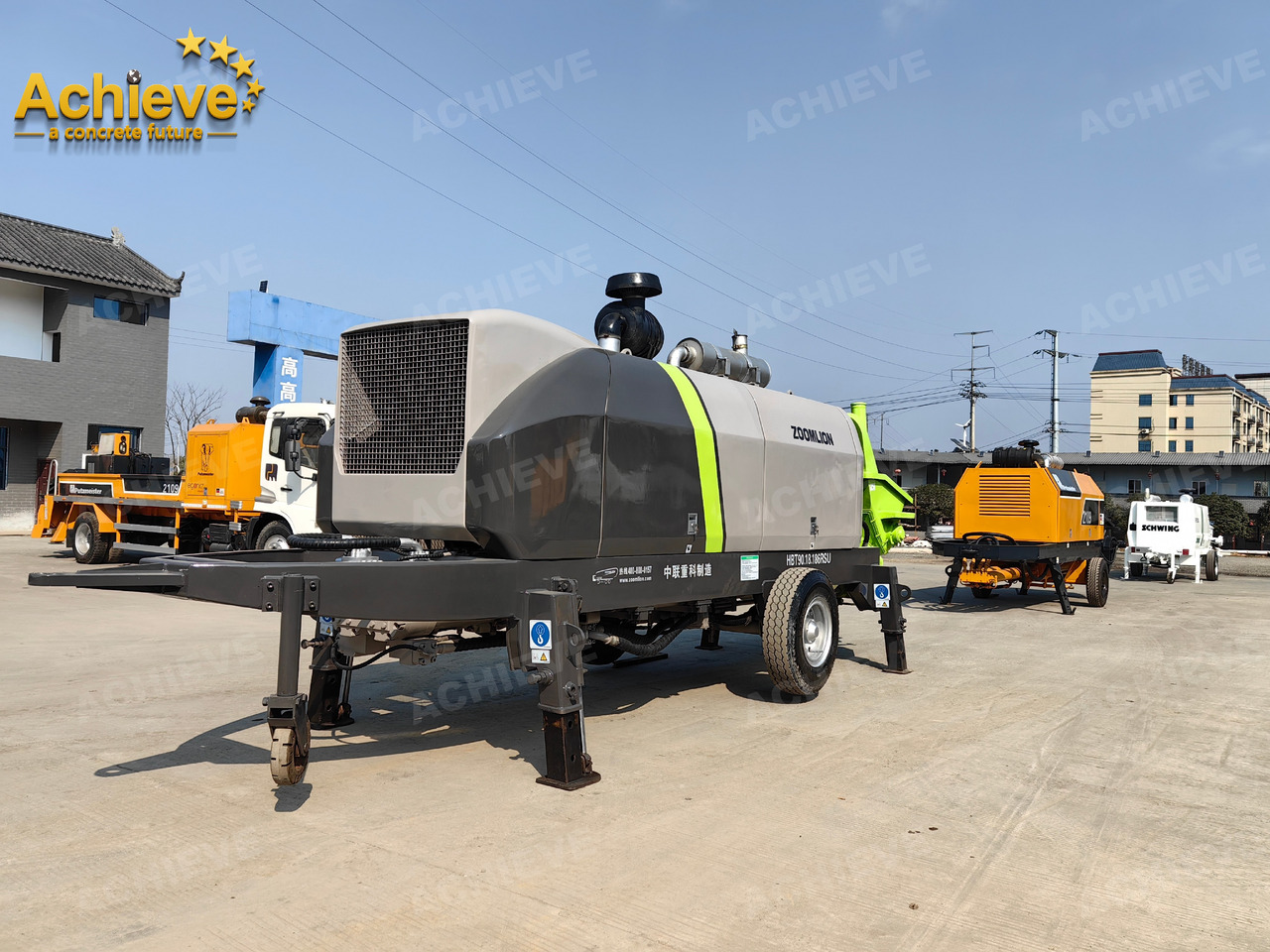 Zoomlion 2022 Zoomlion HBT 90.18.186RSU hydraulic Concrete Trailer Pump in China【ACHIEVE】TOP CONDITION!!! - Sabit beton pompası: fotoğraf 3 Zoomlion 2022 Zoomlion HBT 90.18.186RSU hydraulic Concrete Trailer Pump in China【ACHIEVE】TOP CONDITION!!! - Sabit beton pompası: fotoğraf 3