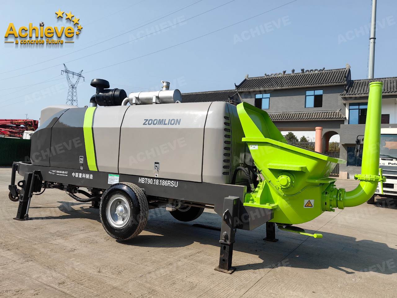 Zoomlion 2022 Zoomlion HBT 90.18.186RSU hydraulic Concrete Trailer Pump in China【ACHIEVE】TOP CONDITION!!! - Sabit beton pompası: fotoğraf 4 Zoomlion 2022 Zoomlion HBT 90.18.186RSU hydraulic Concrete Trailer Pump in China【ACHIEVE】TOP CONDITION!!! - Sabit beton pompası: fotoğraf 4