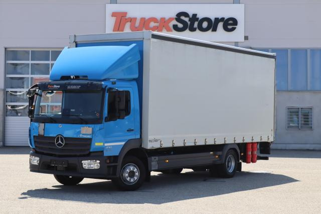 Mercedes-Benz Atego 1230 L - Tenteli kamyon: fotoğraf 1 Mercedes-Benz Atego 1230 L - Tenteli kamyon: fotoğraf 1