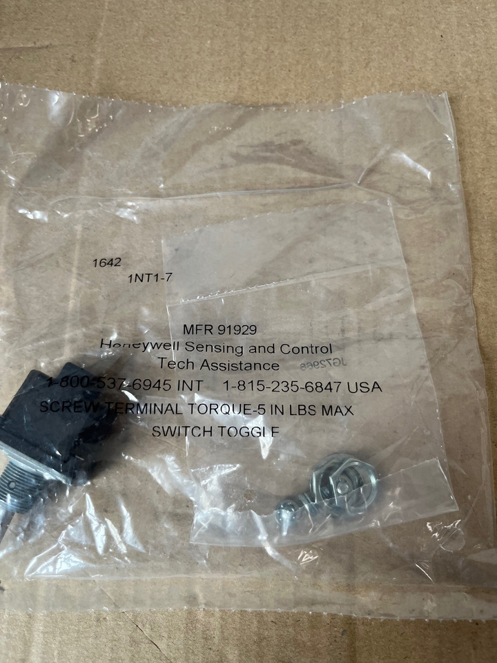 Honeywell switches 1NT1-3 1NT1-4 1NT1-6 1NT1-7 2NT1-3 2NT1-10 2TL1-6 - Yedek parça - İş makinaları: fotoğraf 5 Honeywell switches 1NT1-3 1NT1-4 1NT1-6 1NT1-7 2NT1-3 2NT1-10 2TL1-6 - Yedek parça - İş makinaları: fotoğraf 5