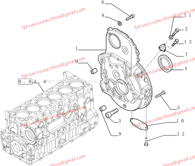 FPT IVECO CASE Cursor13 F3BE0684A B001 504003647 flywheel cover 500324441 - Volan: fotoğraf 1 FPT IVECO CASE Cursor13 F3BE0684A B001 504003647 flywheel cover 500324441 - Volan: fotoğraf 1