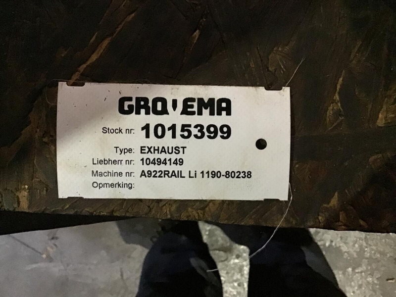 Liebherr Exhaust - Susturucu: fotoğraf 2 Liebherr Exhaust - Susturucu: fotoğraf 2