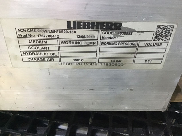 Liebherr Inter Cooler - İnterkuler: fotoğraf 1 Liebherr Inter Cooler - İnterkuler: fotoğraf 1