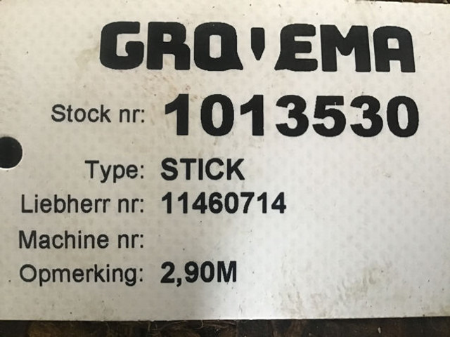 Kaporta ve Dış Aksam Liebherr Stick 2,9 M: fotoğraf 8