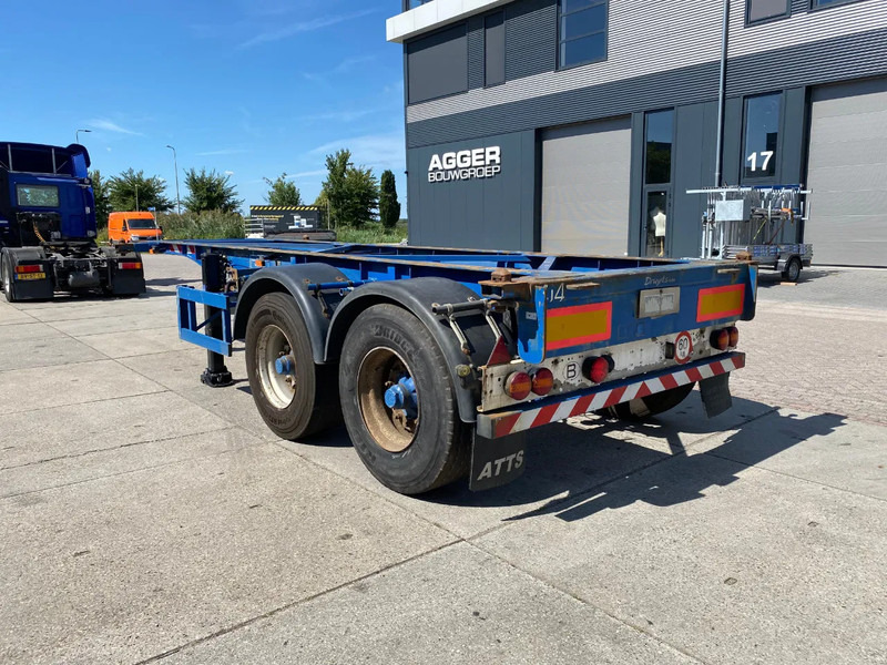 TURBO'S HOET 20 FT Container Chassis / APK t/m 3-2026 / BPW + Drum - Konteynır taşıyıcı/ Yedek karoser dorse: fotoğraf 3 TURBO'S HOET 20 FT Container Chassis / APK t/m 3-2026 / BPW + Drum - Konteynır taşıyıcı/ Yedek karoser dorse: fotoğraf 3