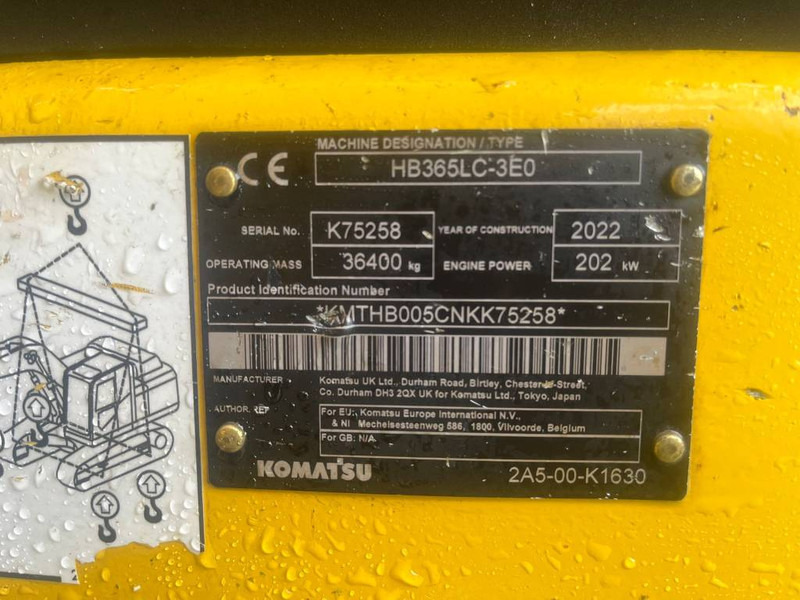 Komatsu HB 365 LC-3 Hybrid - Paletli ekskavatör: fotoğraf 5 Komatsu HB 365 LC-3 Hybrid - Paletli ekskavatör: fotoğraf 5