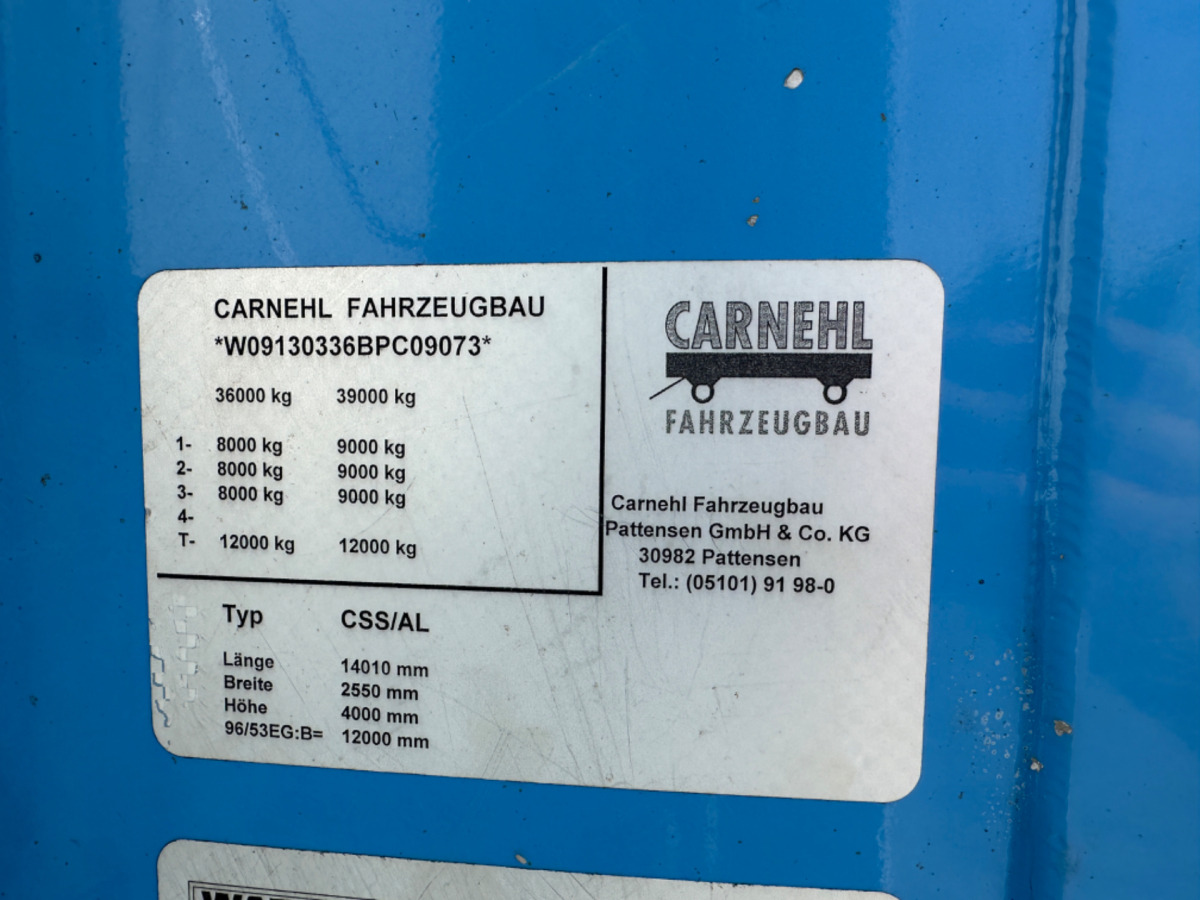 CARNEHL CSS/AL 93m3 - Kapalı karoser dorse: fotoğraf 3 CARNEHL CSS/AL 93m3 - Kapalı karoser dorse: fotoğraf 3