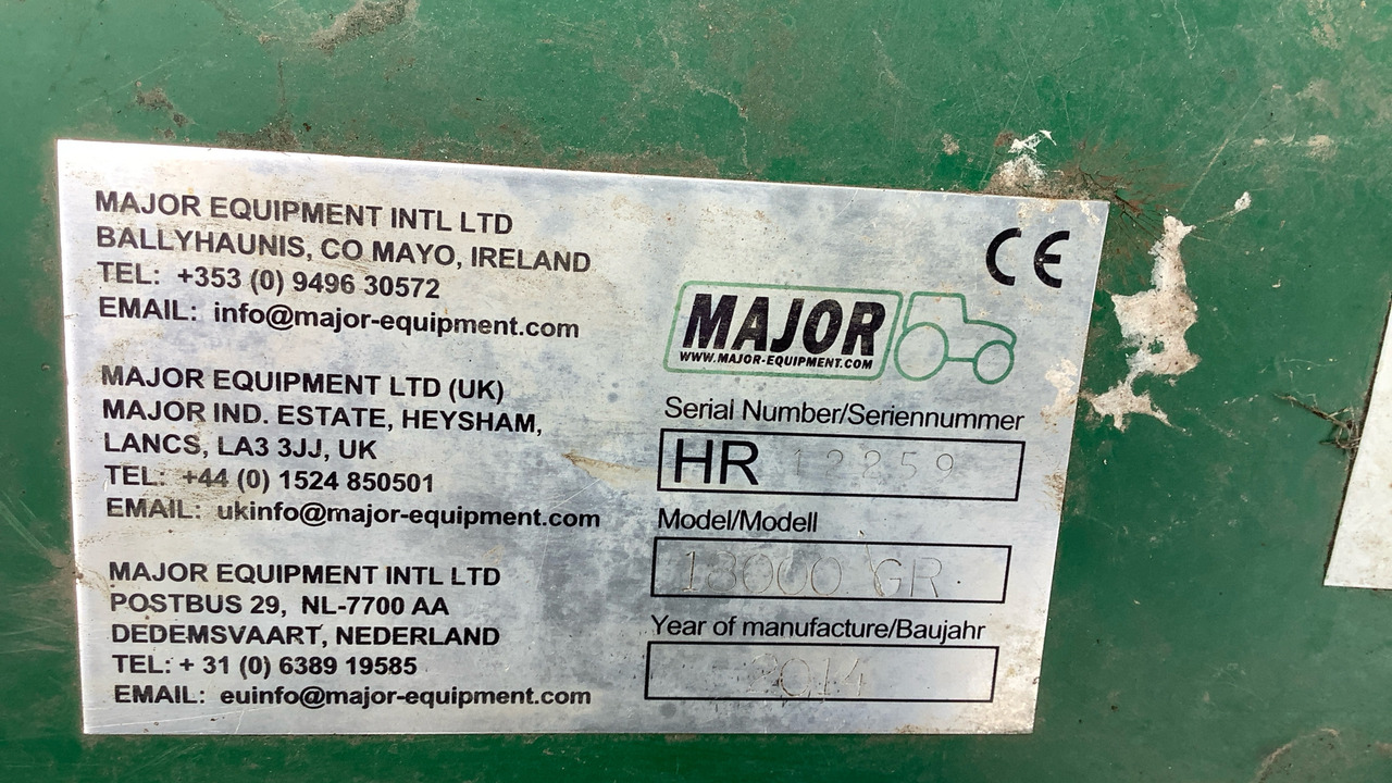 MAJOR 18000GR TRAILED FINISHING MOWER 13/437 - İnşaat ekipmanı: fotoğraf 5 MAJOR 18000GR TRAILED FINISHING MOWER 13/437 - İnşaat ekipmanı: fotoğraf 5